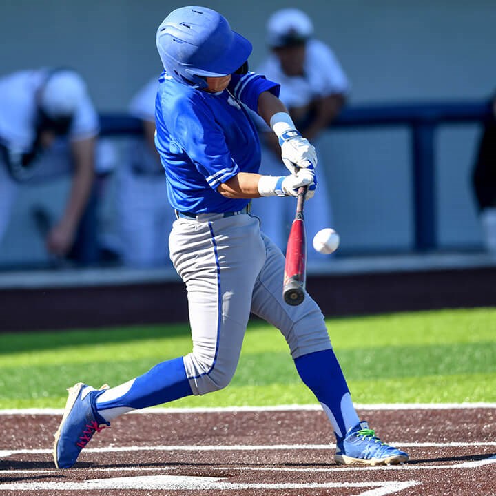 Kid playing baseball